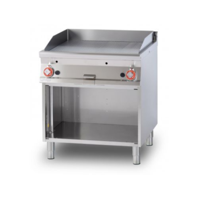  Πλατώ επιδαπέδιο αερίου διπλό ραβδωτό χρωμίου  FTR-98GS 